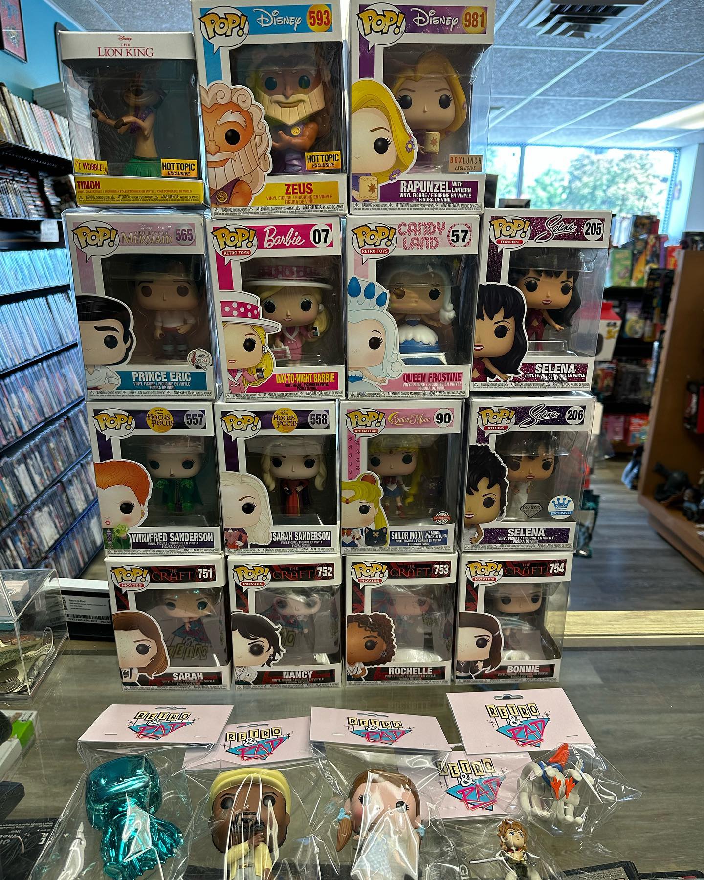 Couple Funko Pops and mystery minis out now! There’s a few grails in here as well…come check out our overflowing selection of Funko items! We’ve got something for anyone just starting their collection, folks looking for some mid tier exclusives, all the way to the serious big spending collectors! Check them out today until 7pm