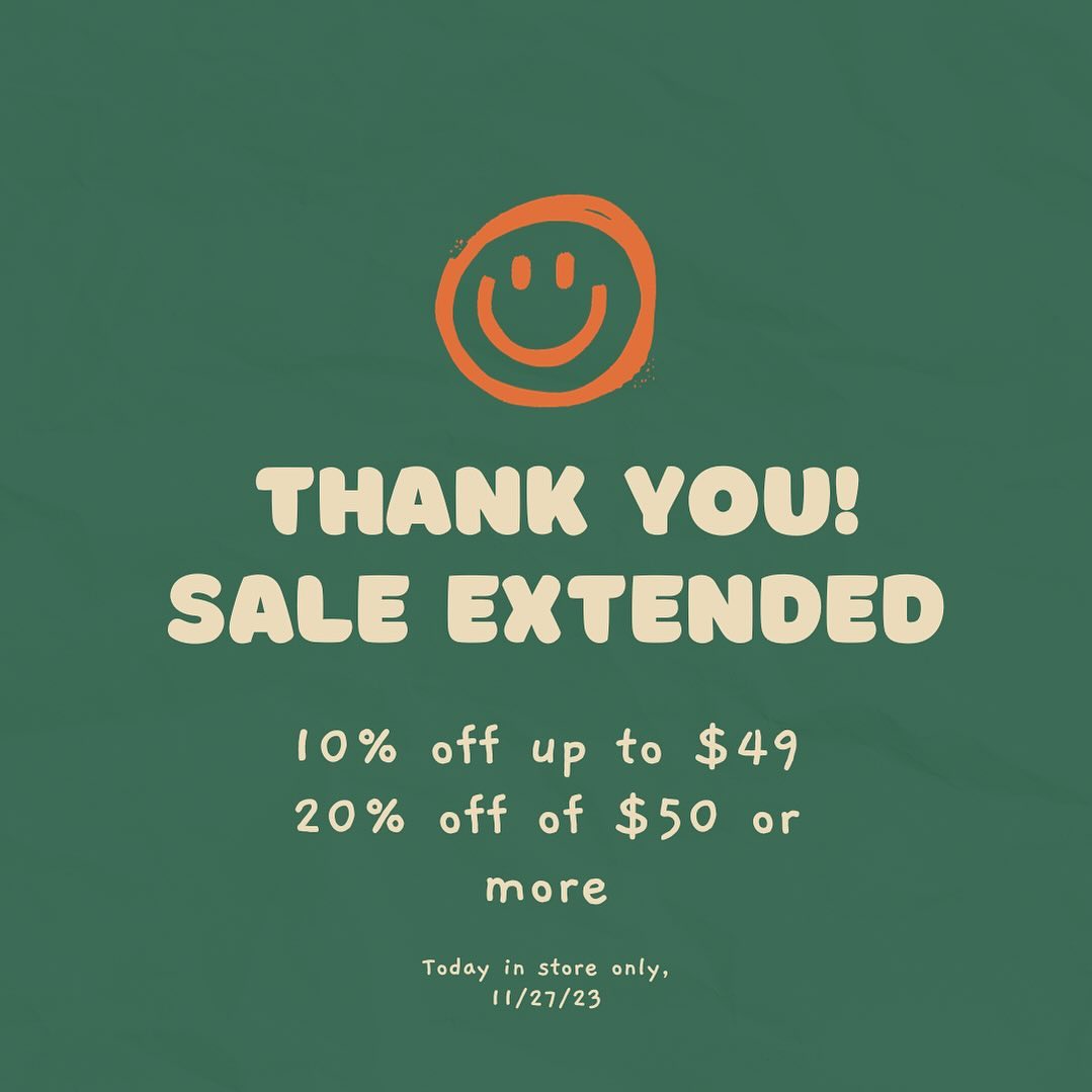 We had a busy weekend and wanted to say thank you to everyone who came out to the shop or the show! Today we will be resetting a lot of inventory we pulled for the show so as a thank you and for dealing with our appearance today, we decided to extend our weekend sale to today as well! This is really the final day now so stop in and take advantage of that great deal, we’re open 11am-7pm!! Also we will be pulling and announcing our Saturday giveaway winners today as well! See you soon!